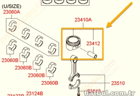 ISS/NURAL Piston, Segman 8771123050