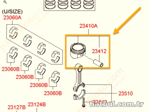 ISS/NURAL Piston, Segman 8771123050 - ISS/NURAL