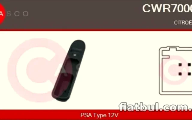 CAM ACMA ANAHTAR KUMANDA ANAHTARI SAG P207 CERCEVELI AUTO – KRAW AN-611A