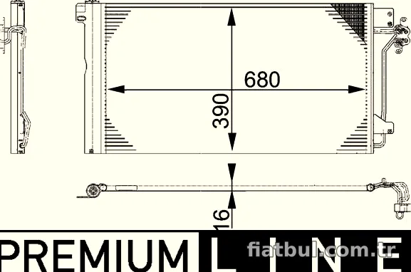MAHLE AC672000P Klima Radyatörü - MAHLE - AC672000P