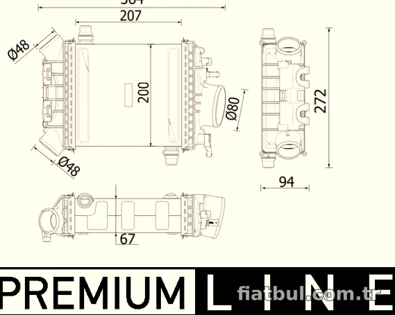 MAHLE CI547000P Turbo Radyatörü - MAHLE - CI547000P