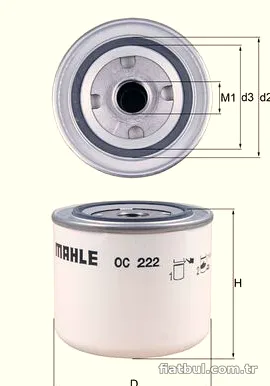 MAHLE OC222 Yağ Filtresi - MAHLE - OC222