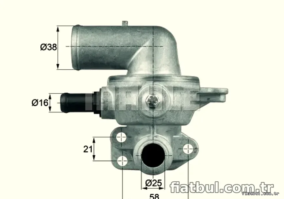 TERMOSTAT CHRYSLER VOYAGER 2.8 - Mahle - MAHLE TI13580D
