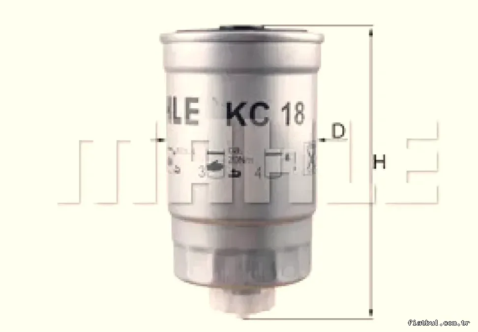 YAKIT FILTRESI PASSAT A80 A90 A4 A6 ERA GETZ I20 RIO CEED - Mahle - MAHLE KC18