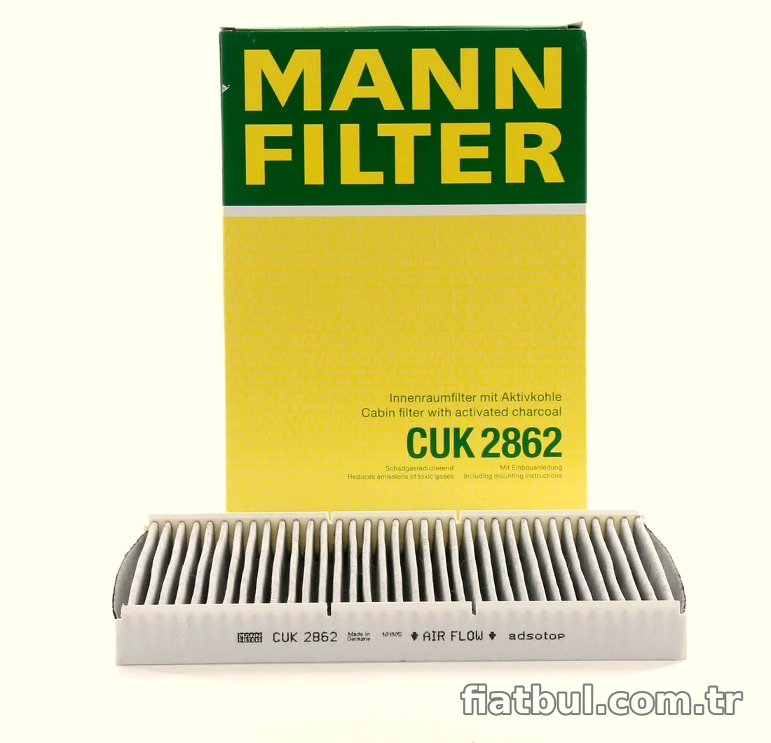 MANN CUK2862 | Volkswagen Bora/Golf IV/Audi A3/Passat/Caddy/New Beetle/Polo Karbonlu Polen Filtresi 97-05 - MANN - MAN.C