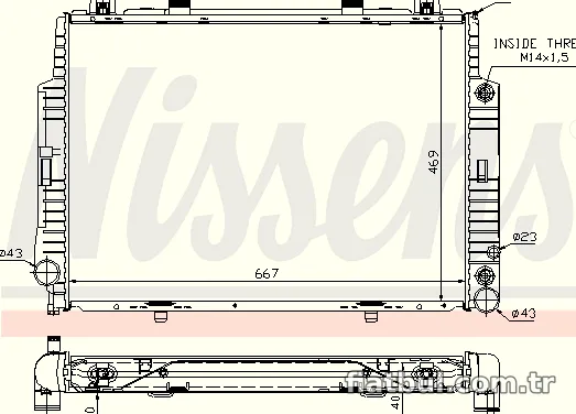 NISSENS 62716A Su Radyatörü - NISSENS - 62716A