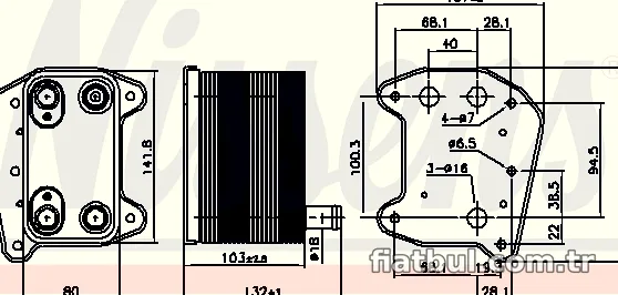 NISSENS 90974 Motor Yağ Soğutucu - NISSENS - 90974