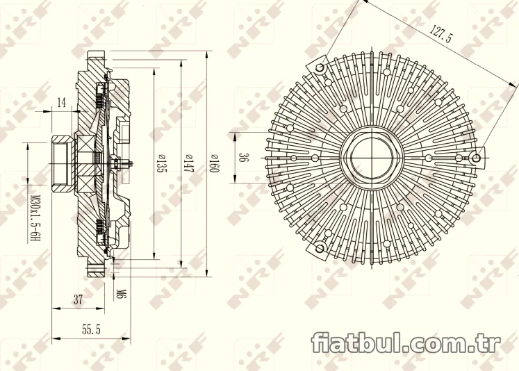 NRF 49593 Soğutma Fanı (Fan Termik) - NRF - 49593