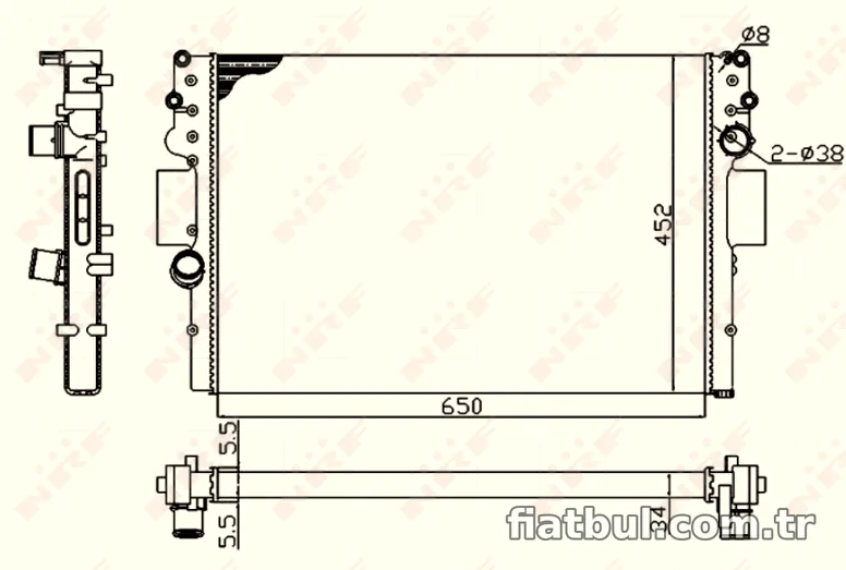 NRF 53614A Su Radyatörü - NRF - 53614A