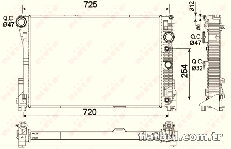 NRF 53968 Su Radyatörü - NRF - 53968