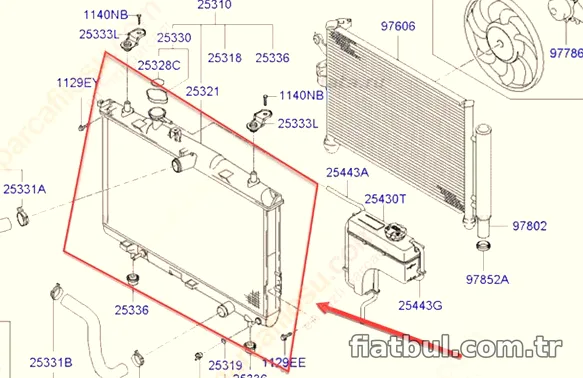 RAM Motor Radyatörü 10HYMA02B - RAM