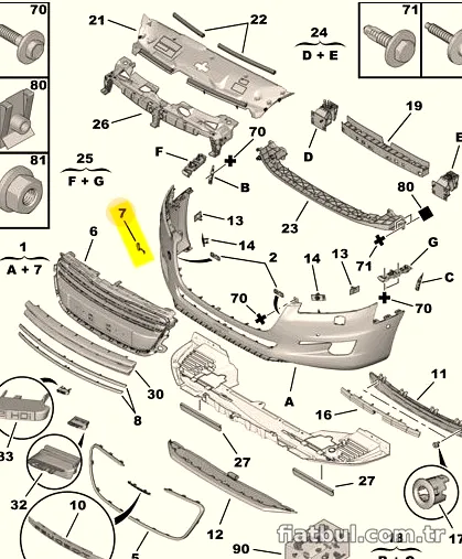 RAM Ön Tampon Çeki Kapak BPE309173 - RAM