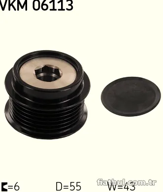 SKF VKM06113 Alternatör Kasnağı - SKF - VKM06113