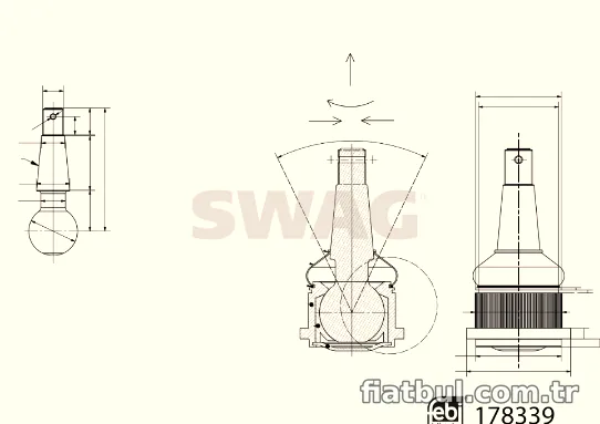 SWAG 33104477 Rotil ve Rotilli Kol - SWAG - 33104477