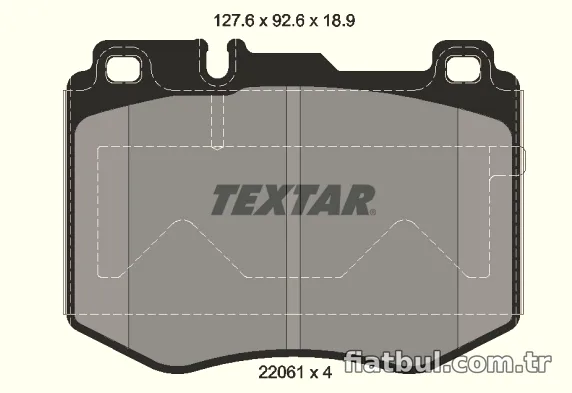 TEXTAR 2206101 Fren Disk Balata - TEXTAR - 2206101
