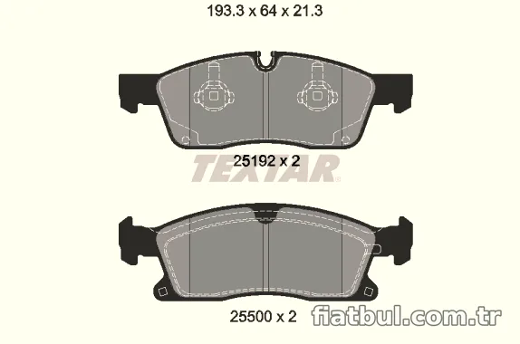 TEXTAR 2519202 Fren Disk Balata - TEXTAR - 2519202