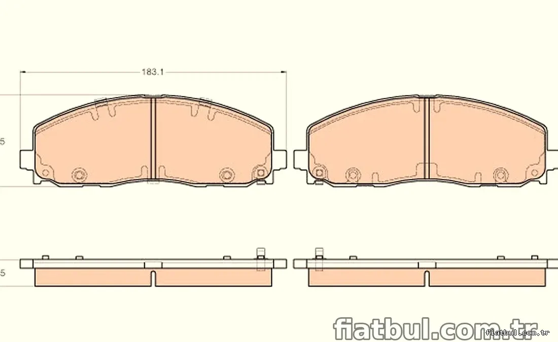 TRW GDB1944 Fren Disk Balata - TRW - GDB1944