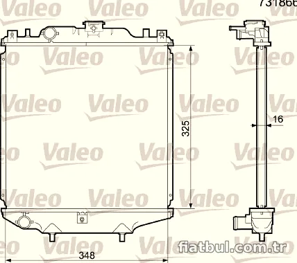 VALEO 731866 Su Radyatörü - VALEO - 731866